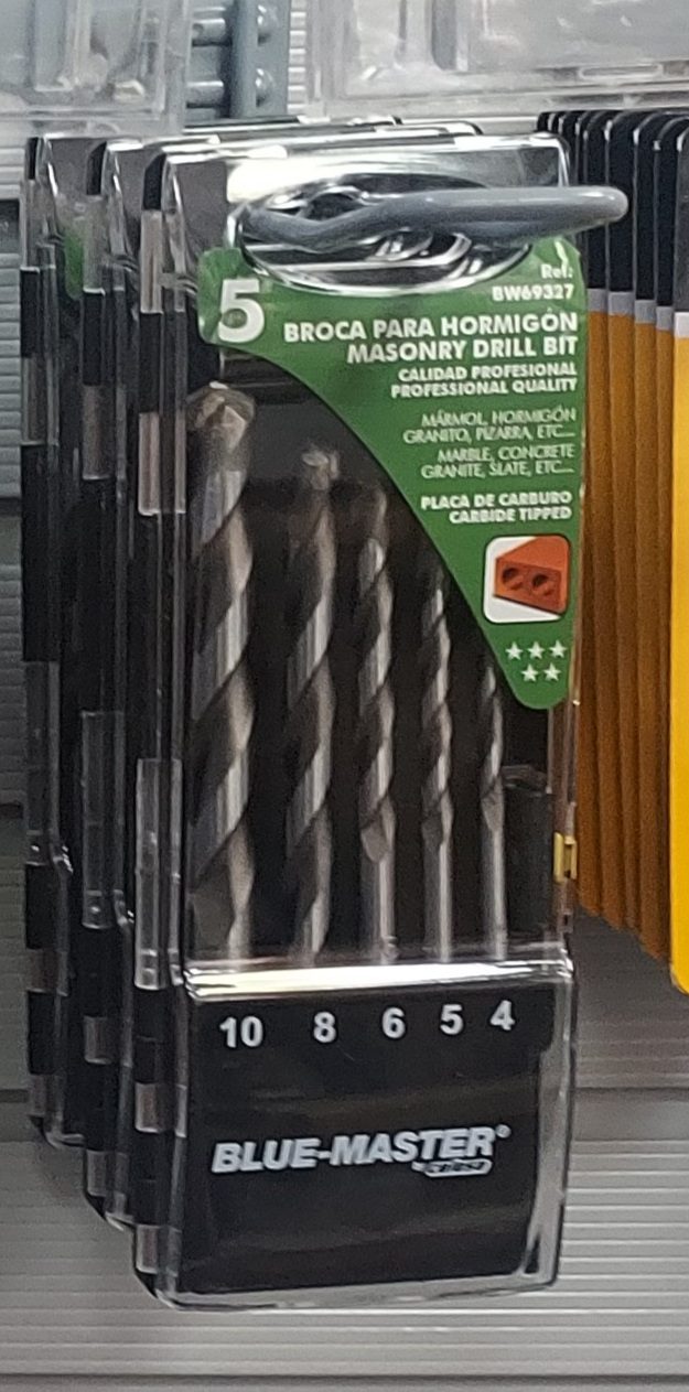Brocas para hormigón, granito y mármol